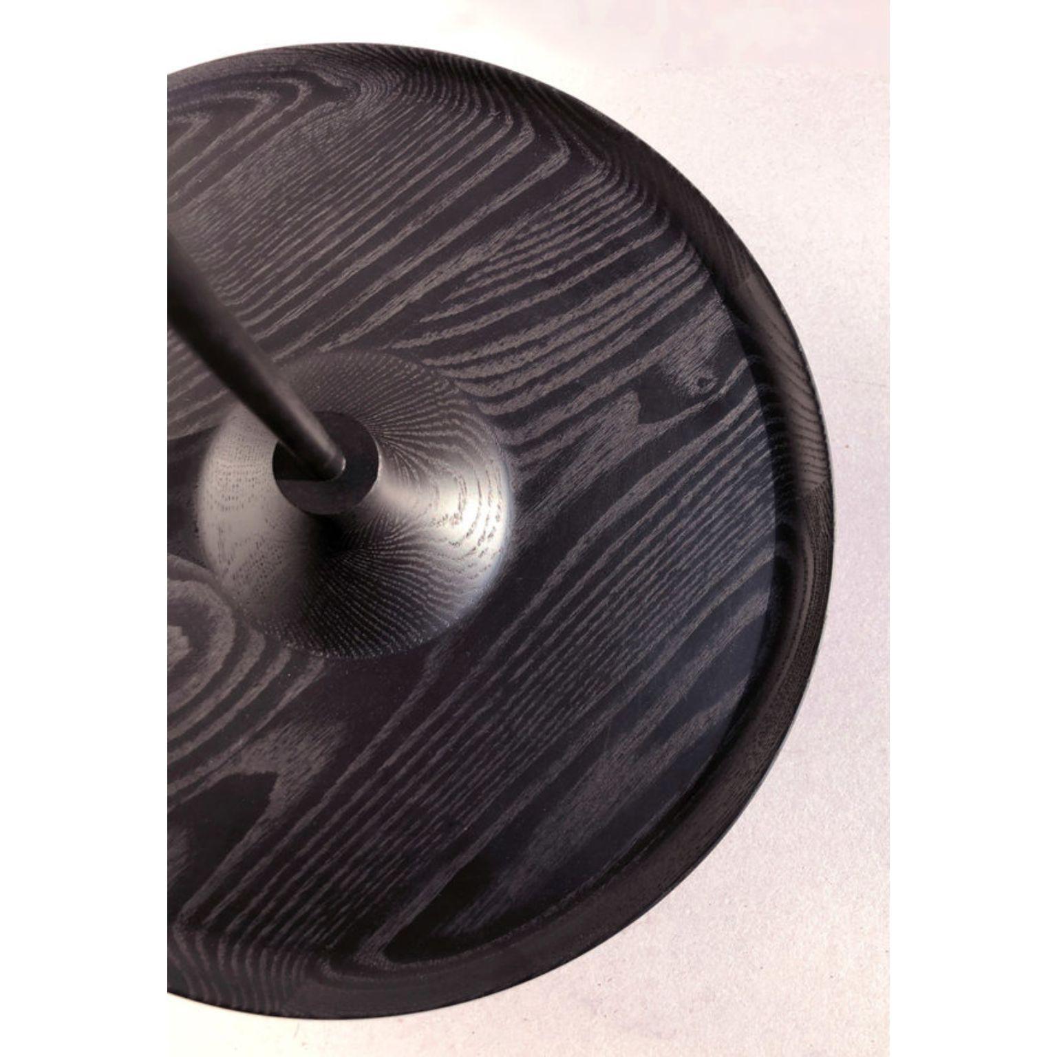 Mesa colgante Toupy de fresno teñido y metal negro 38 by Mademoiselle Jo Posmoderno en venta