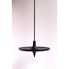 Toupy Stained Ash And Black Metal 44 Hanging Table by Mademoiselle Jo