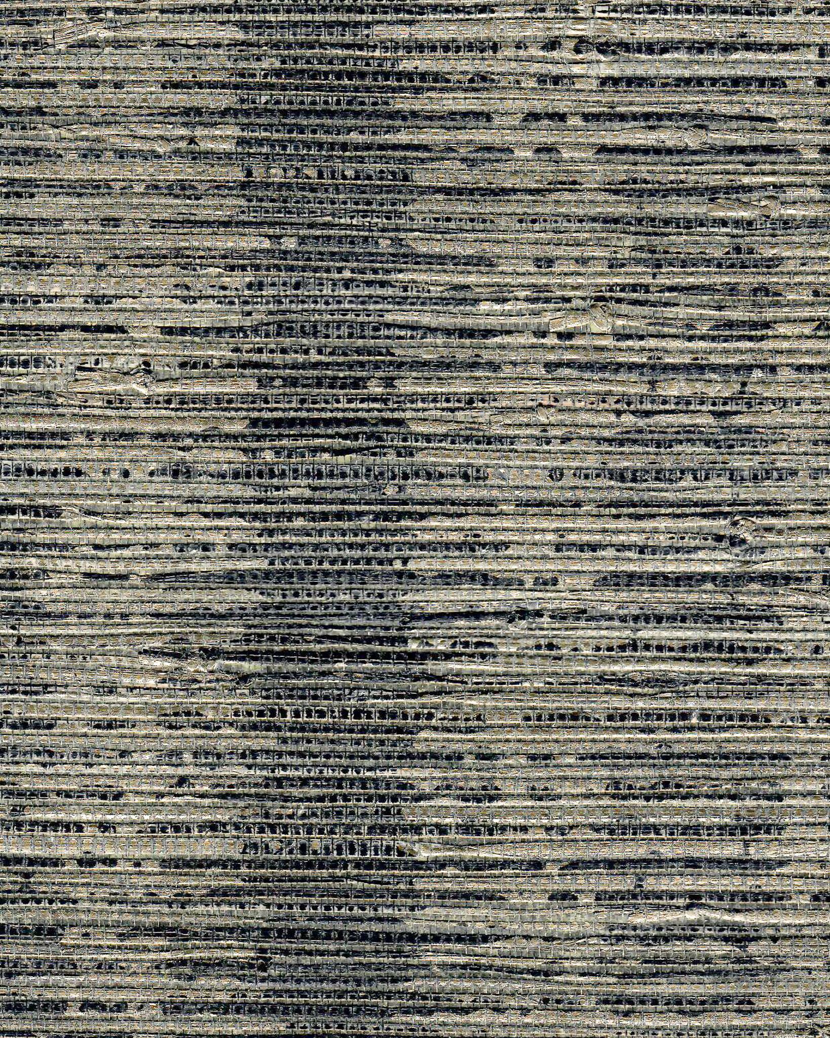 Tour De Force printed wall-covering. This textured wall-covering is composed of wood strips, digitally printed with a line pattern in metallic and non-metallic inks, mounted on a foil covered non-woven paper back.

Maison Nurita carries an
