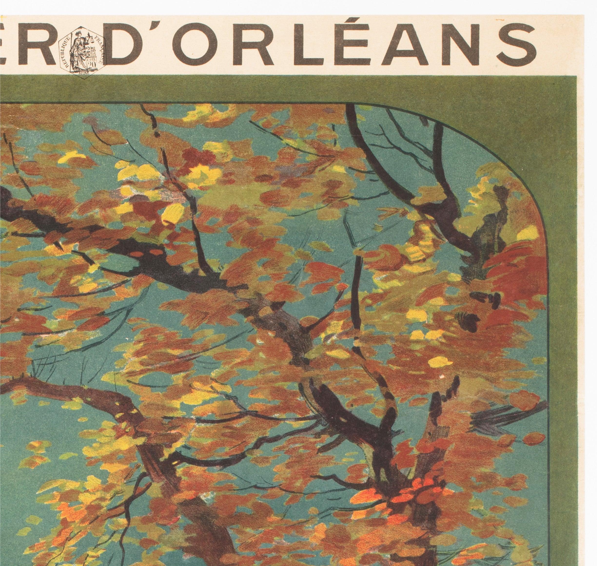 Touraine Château de Chambord c1910 Affiche publicitaire de voyage française Excellent état - En vente à Bath, Somerset