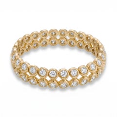 Bague « Tourbillon Diamond » en or jaune 18 carats signée MARIANNE CANARELLI