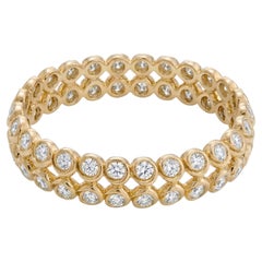 Bague « Tourbillon Diamond » en or jaune 18 carats signée MARIANNE CANARELLI