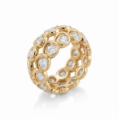 Tourbillon Diamonds Ring in 18k Yellow Gold by MARIANNE CANARELLI