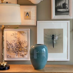 Vase en céramique tourmaline n°10 de Thom Lussier