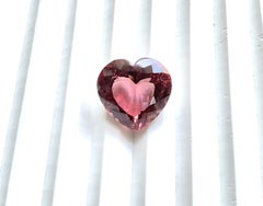 Tourmaline 11.68 Carats Peach Pink Heart Cut Stone For Jewelry Natural Gemstone