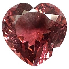 Tourmaline 11.68 Carats Peach Pink Heart Cut Stone For Jewelry Natural Gemstone