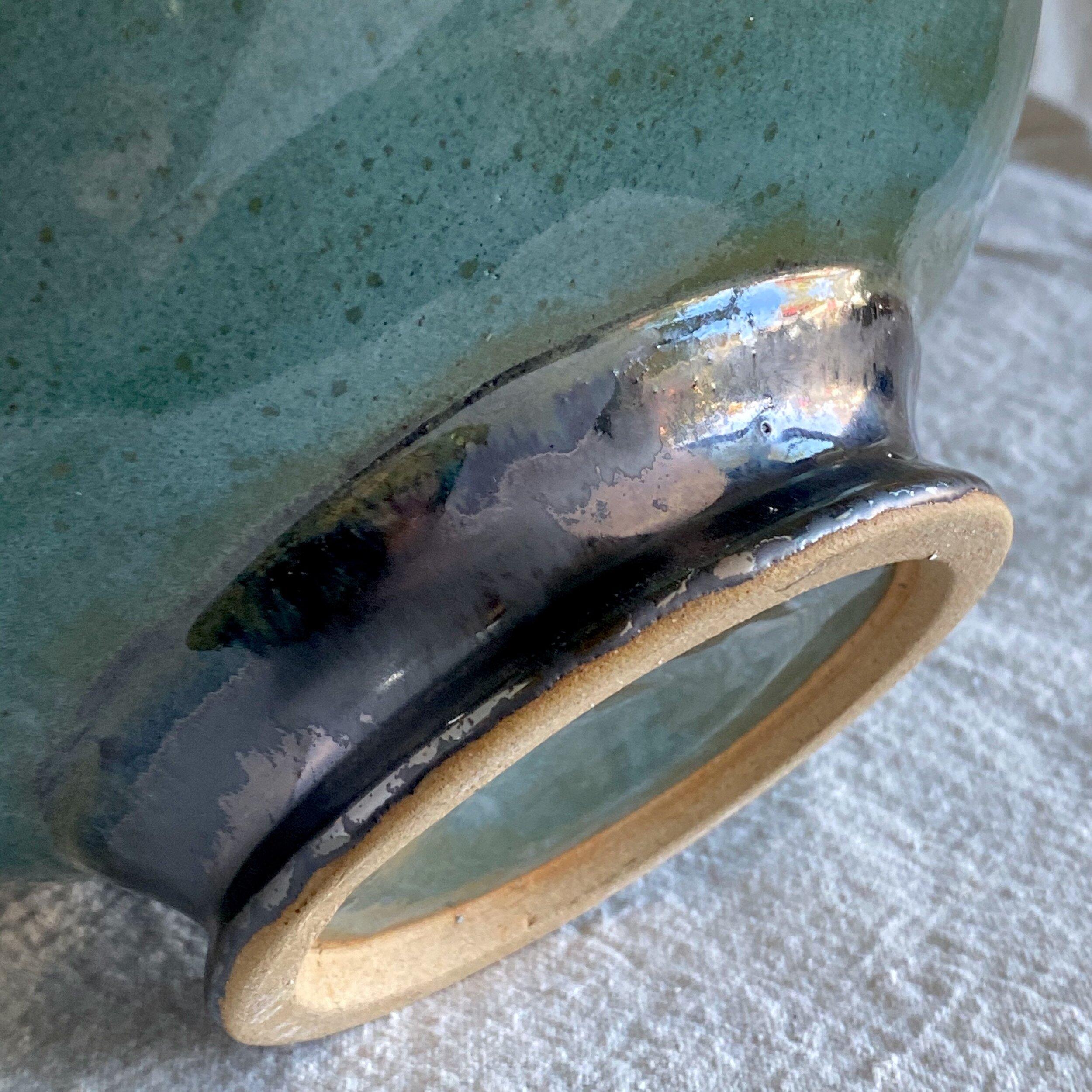 Stoneware Tourmaline #15 Ceramic Vessel by Thom Lussier For Sale