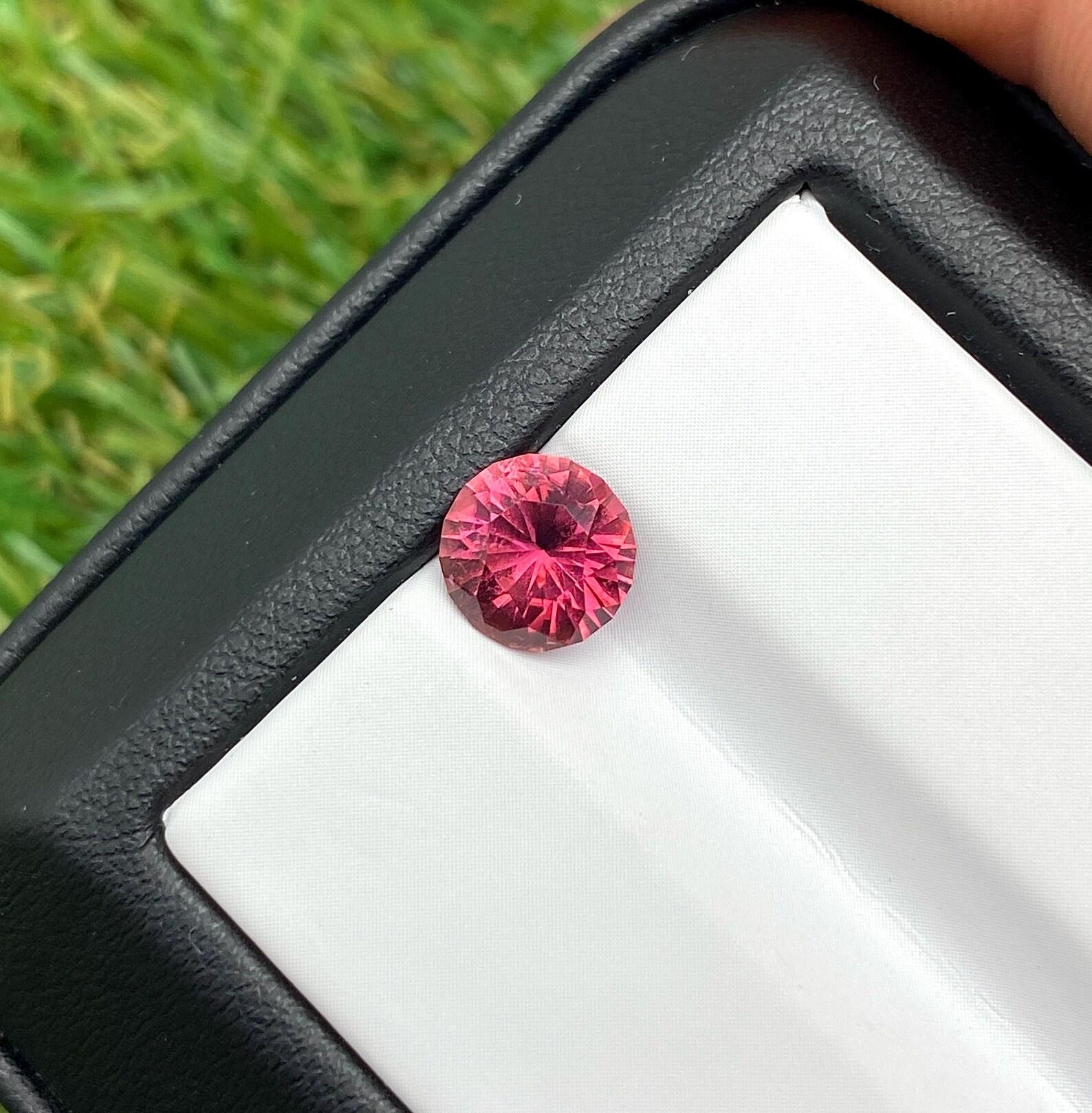 Natural Tourmaline Loose gemstone

Certification is possible at the request of the buyer.
Gemstone Color: Pink
Gemstone Type: Tourmaline
Gemstone size: 7.5x7.5x5mm
Cut Grade: Very Good
Clarity/Grade: Loupe clean
Gemstone Shape: Round Brilliant