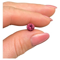 Tourmaline 1.58Ct natural Loose gemstone, Round Brilliant cut, Origin Nigeria