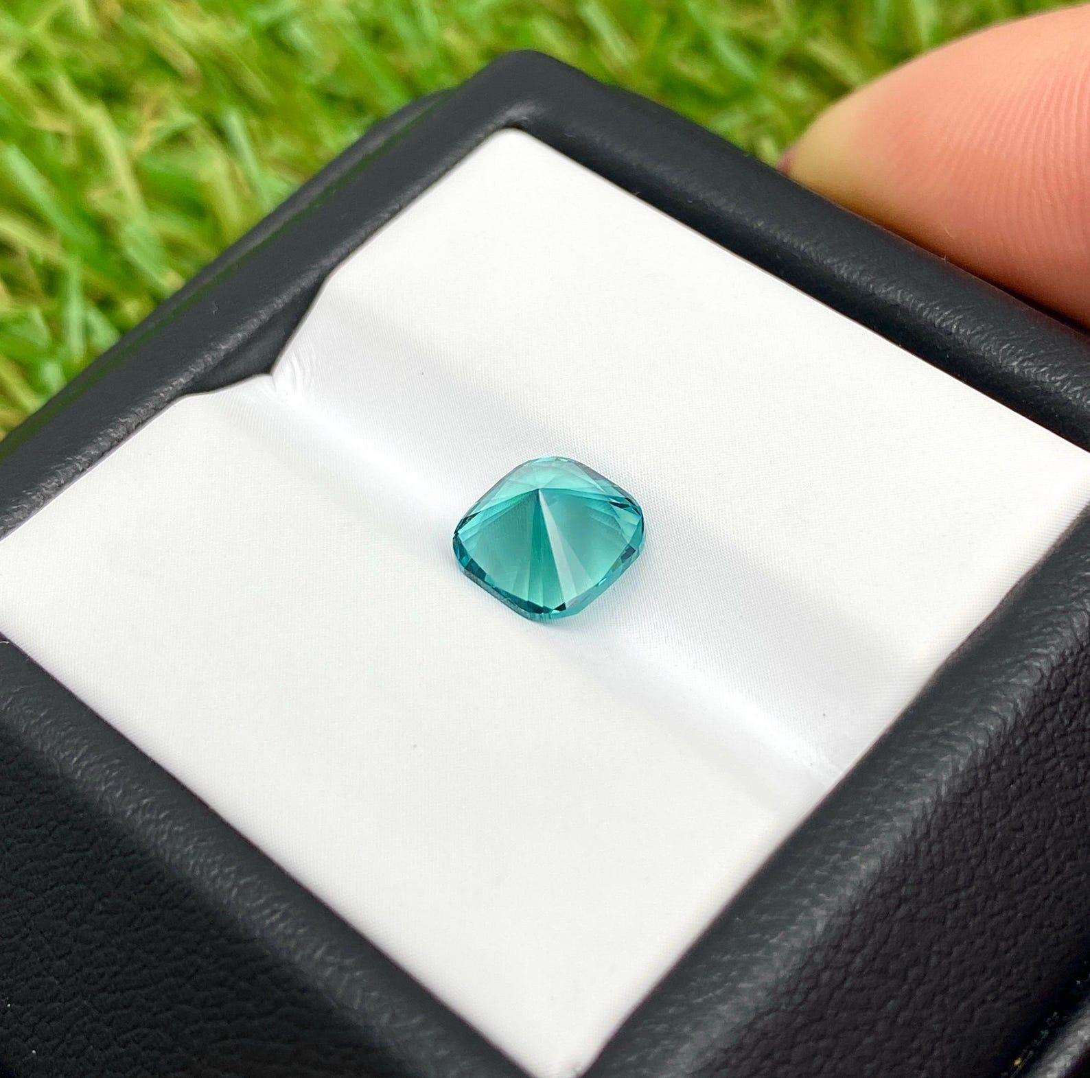 Tourmaline 1.59Ct natural Loose gemstone, Cushion cut, Origin Nigeria For Sale 2