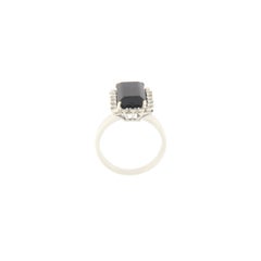 Tourmaline 18 Karat White Gold Diamonds Cocktail Ring