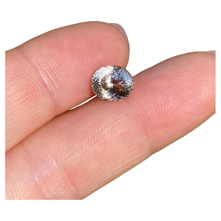 Paire De Tourmalines Cognac Et Rose - Nigeria - 3,07 Carats - Taille Ovale