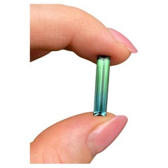 Tourmaline 4.20Ct Blue-Green, baguette, 22.2x5x4mm, Afghanistan Tourmaline 4.20Ct Blue-Green, baguette, 22.2x5x4mm, Afghanistan