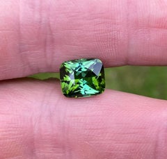 Tourmaline 4.40 Ct., natural loose Gemstone, Cushion cut, Nigeria , Certificate!
