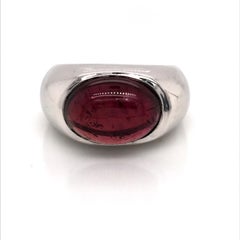 Tourmaline 6.05 Carat and White Gold Fashion Ring