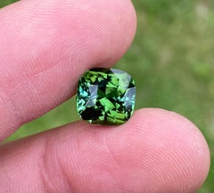 Tourmaline 6.18 Ct., natural loose Gemstone, Cushion cut, Nigeria , Certificate!