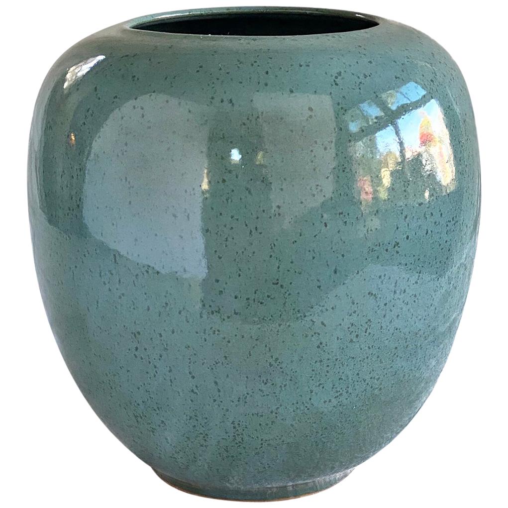 Vase en céramique tourmaline n°8 de Thom Lussier