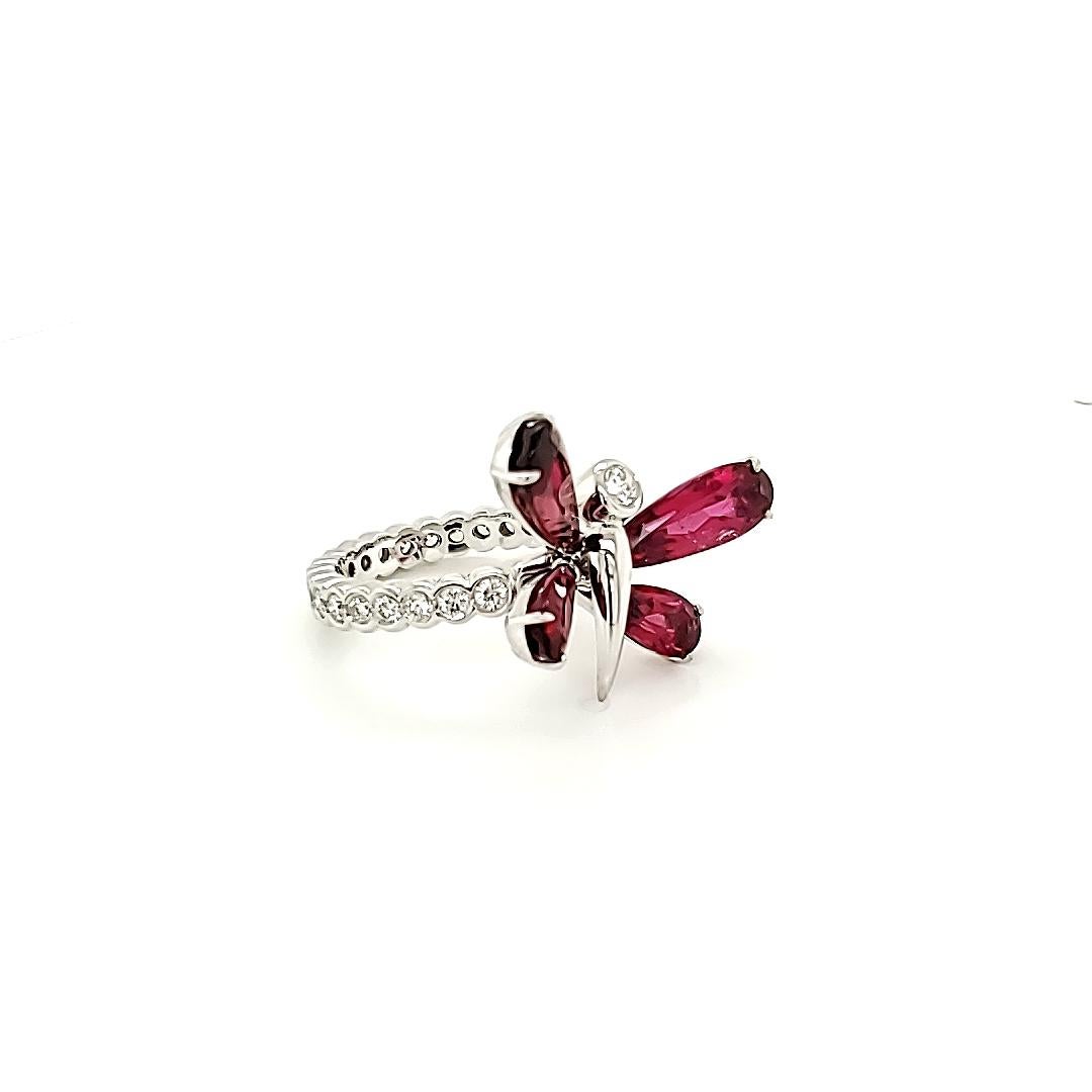 red butterfly ring