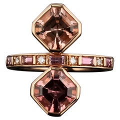 Tourmaline and Diamond Cocktail Ring