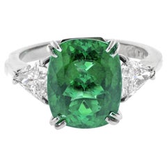 Tourmaline and Diamond Ring  Handmade by Pampillonia