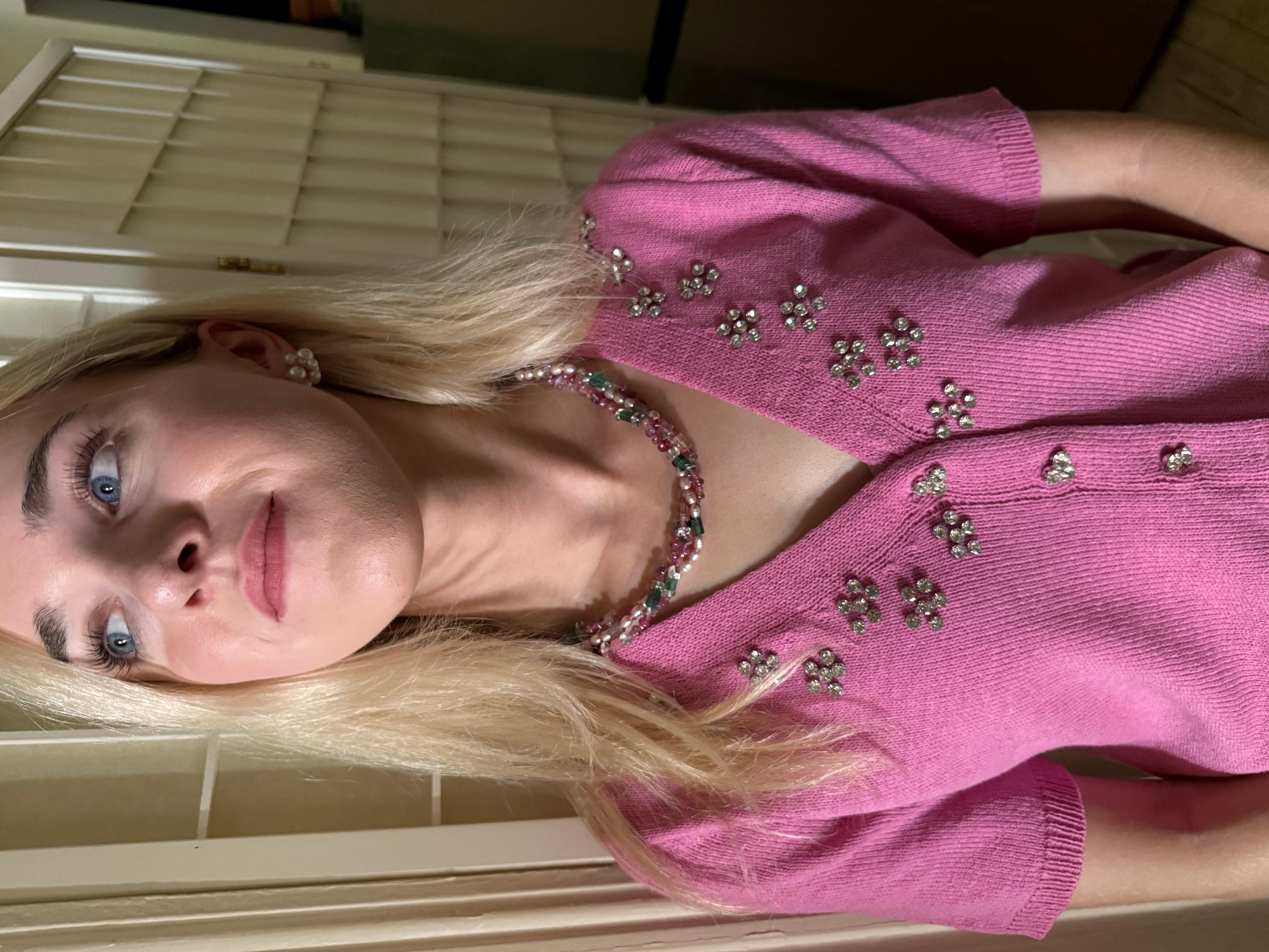 Collier de tourmaline et de perles en vente 4