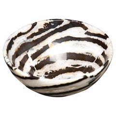 Tourmaline and Quartz Crystal Matrix Stone Bowl