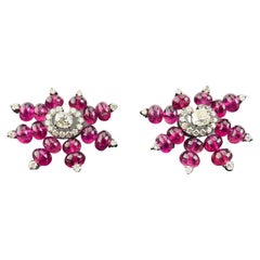 Pendientes de turmalina y diamantes