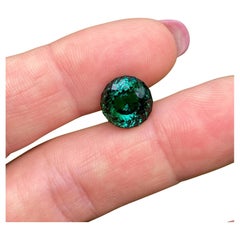 Tourmaline Bluish Green 6.17Ct natural gemstone, Round cut, Afghanistan