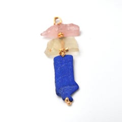 Lucifer Vir Honestus Tourmaline Chalcedony and Quartz Pendant