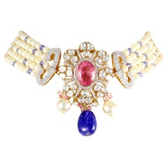 Tourmaline Choker Necklace 0693