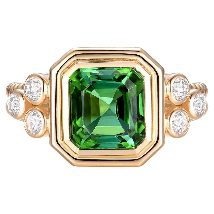Tourmaline Cocktail Ring in 18K Yellow Gold