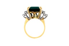 Tourmaline Cocktail Ring with Diamonds
