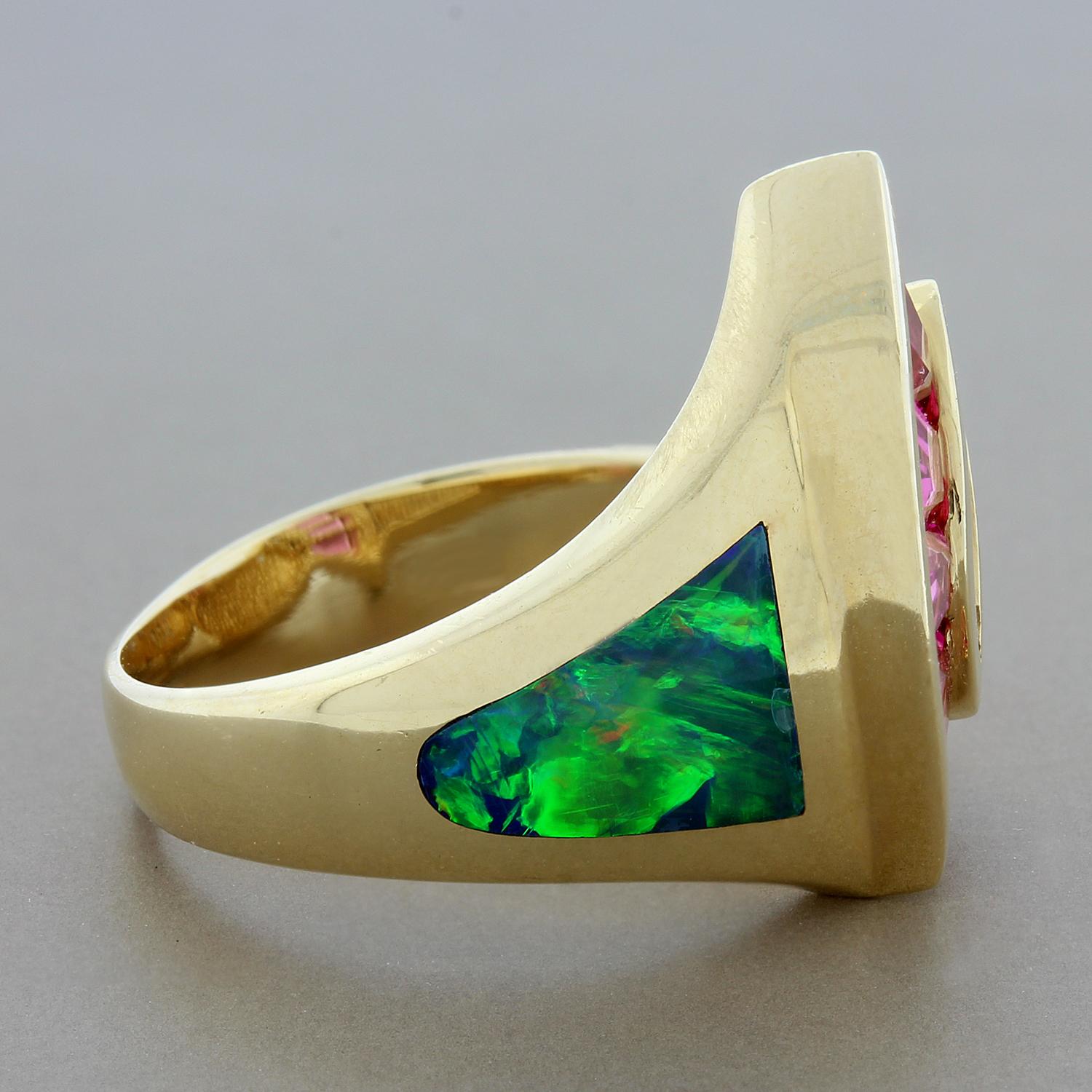 tourmaline opal ring