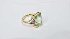 Tourmaline & Diamond Three-Stone Ring