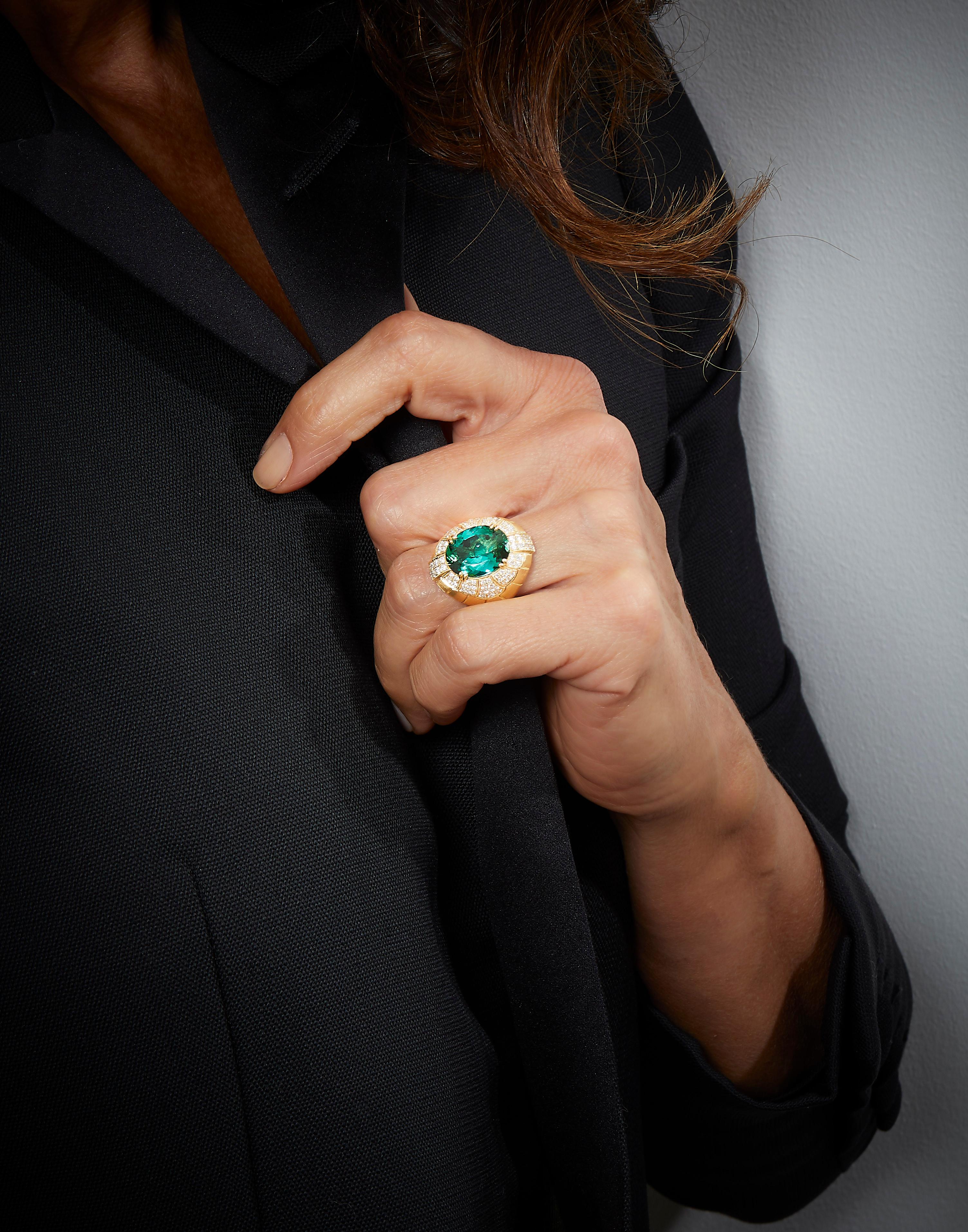 Designed by Eva Soussana, artist and founder of Hera-Jewellery, this gorgeous cocktail ring from the 