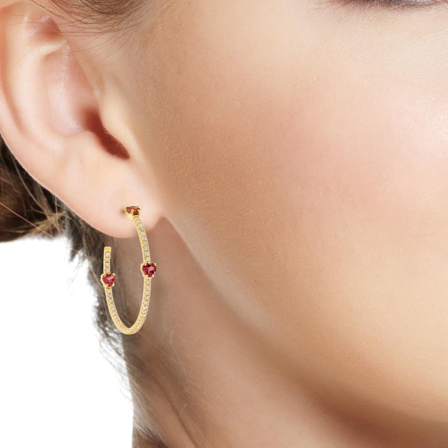 14KT:4.953g,
Diamond:0.87ct, 
Tourmaline:1.06ct,