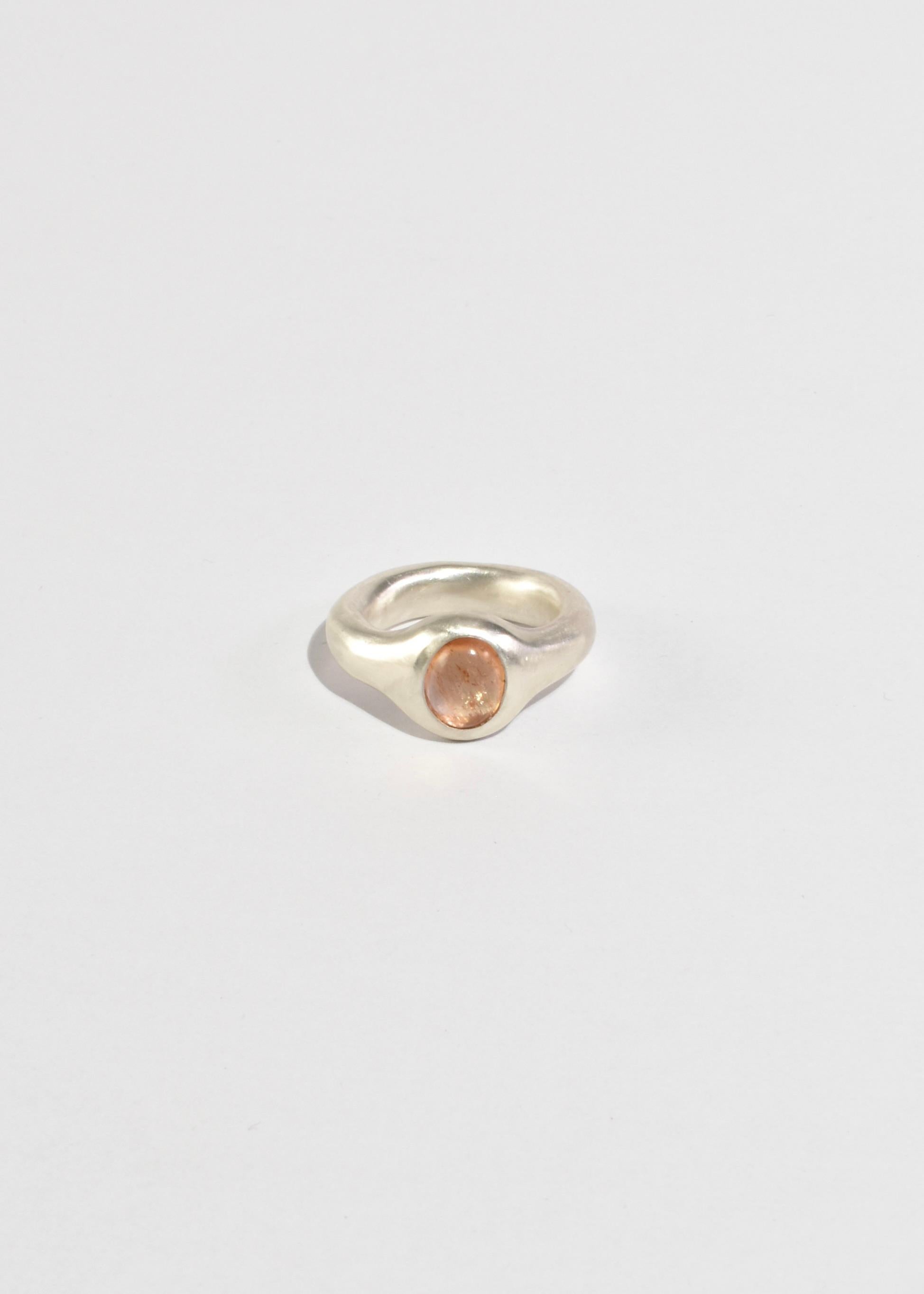 Cabochon Anello Faye con tormalina in vendita