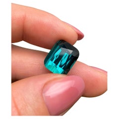 Tourmaline Lagoon 12.80Ct natural gemstone, Cushion cut, Afghanistan, GIA, GFCO