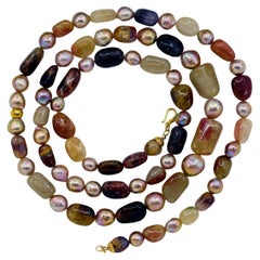 Turmalin Perlen Perlenkette 18k Perlen 18k Findings