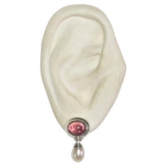 Tourmaline Pearl Earrings