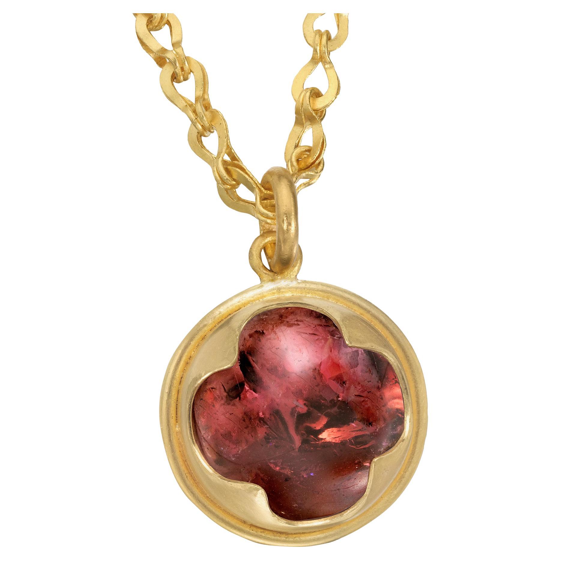 Pendentif Tourmaline en or 22 carats