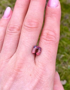 Tourmaline Pink 3.55Ct natural Loose Gemstone Square Cushion cut, GFCO certified