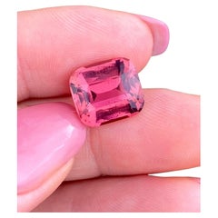 Tourmaline Pink 7.06Ct natural gemstone, Cushion cut, Nigeria, GFCO certified