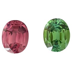 Tourmaline Pink/Green Pair, 18.86ct, Madagascar