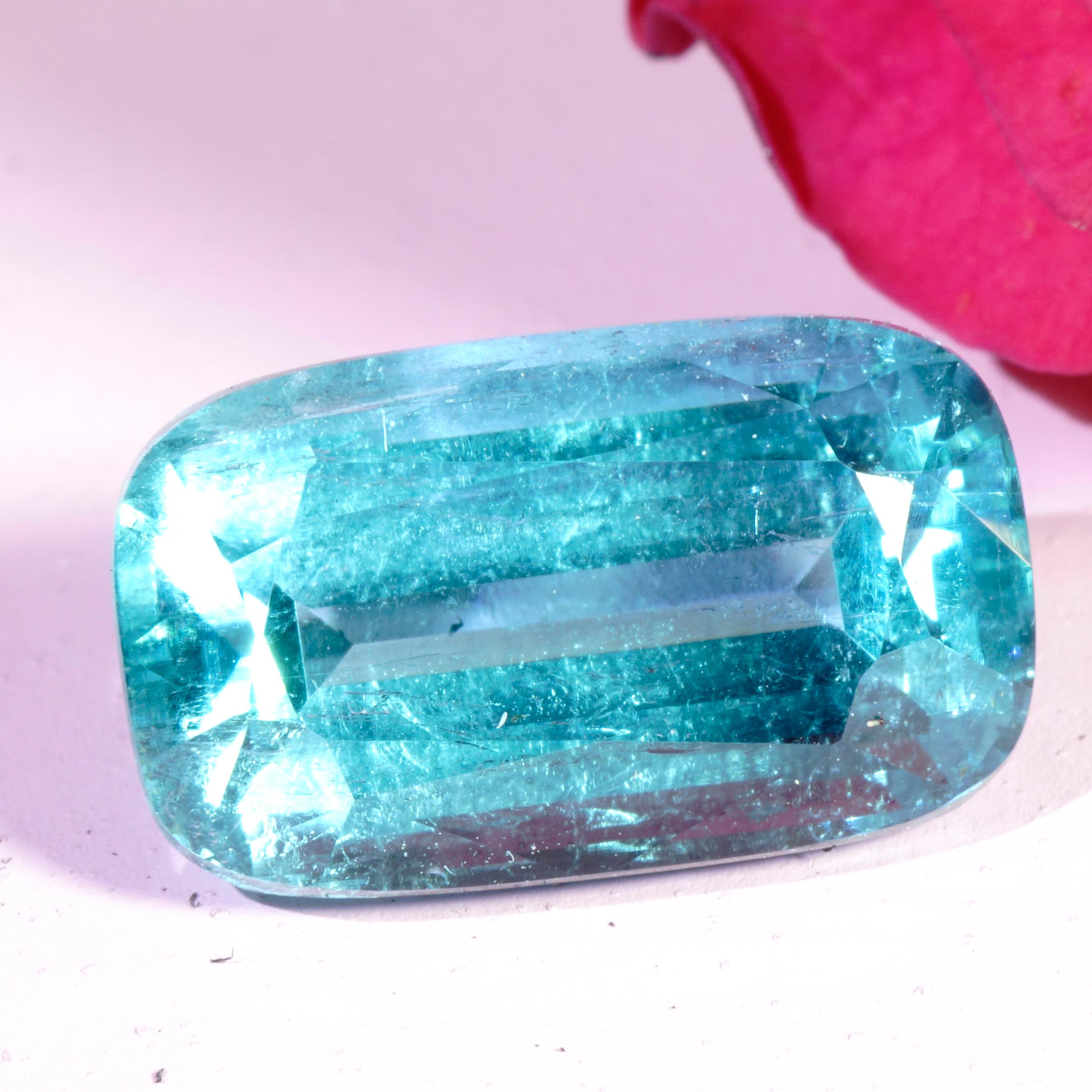 Turmalin Seltene Neon Blau Tiffany Blau Afghanistan 8,05 ct Investition Edelstein im Angebot 3