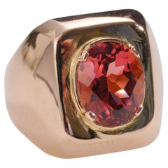 Bague vintage 18 carats tourmaline