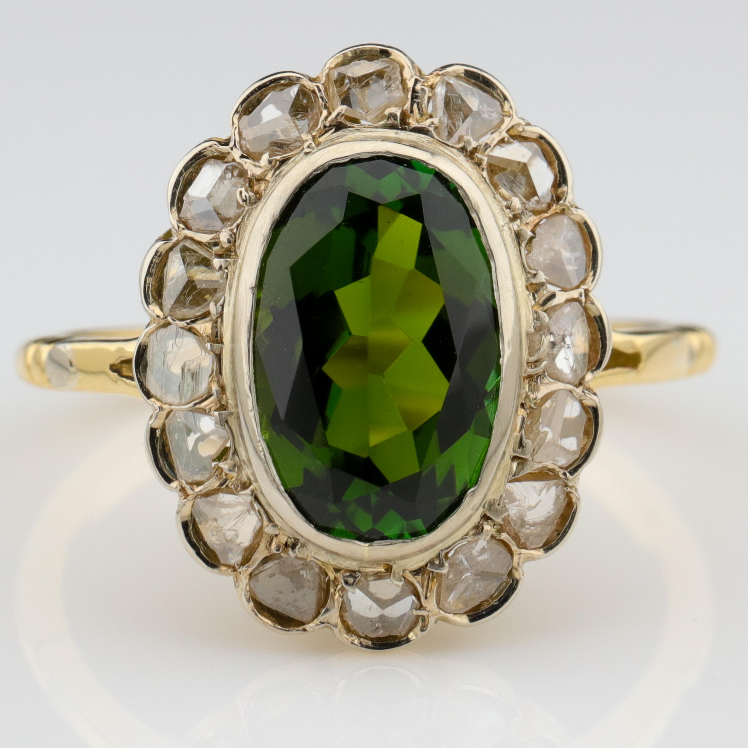 Chrome tourmaline is a deep forest-green tourmaline that is named after the chromium which gives the gem its rich, deep green. Ordinary green tourmaline is not rare; chrome tourmaline is considered a collector's gem because it's extremely rare. It