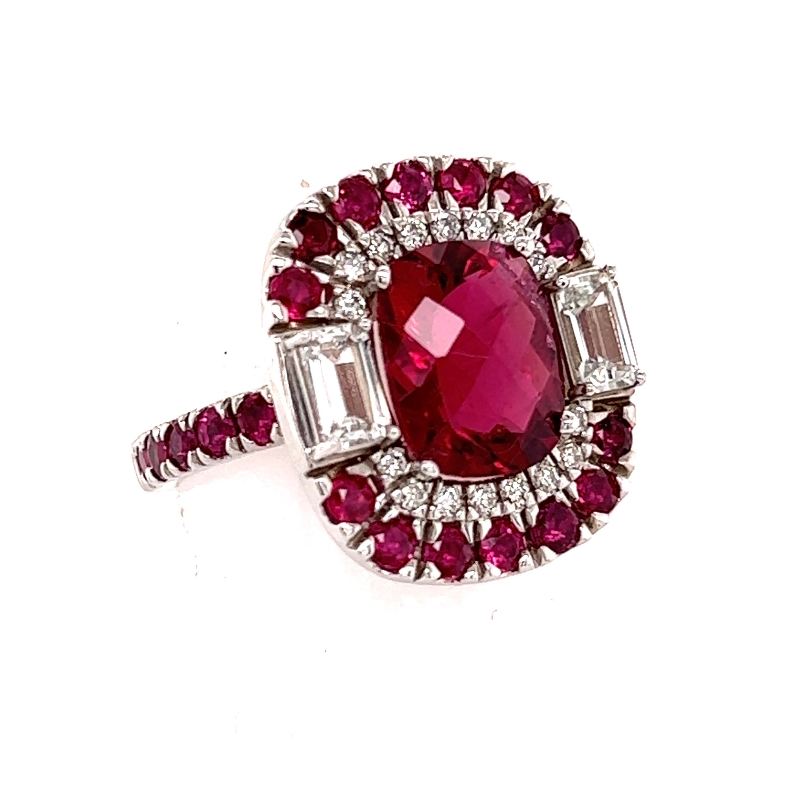 ruby and tourmaline ring
