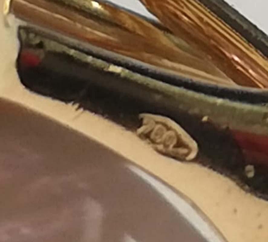 Donna Tourmaline, Sapphires, Diamonds, Spinel, 18 Karat Yellow Gold Earrings. in vendita