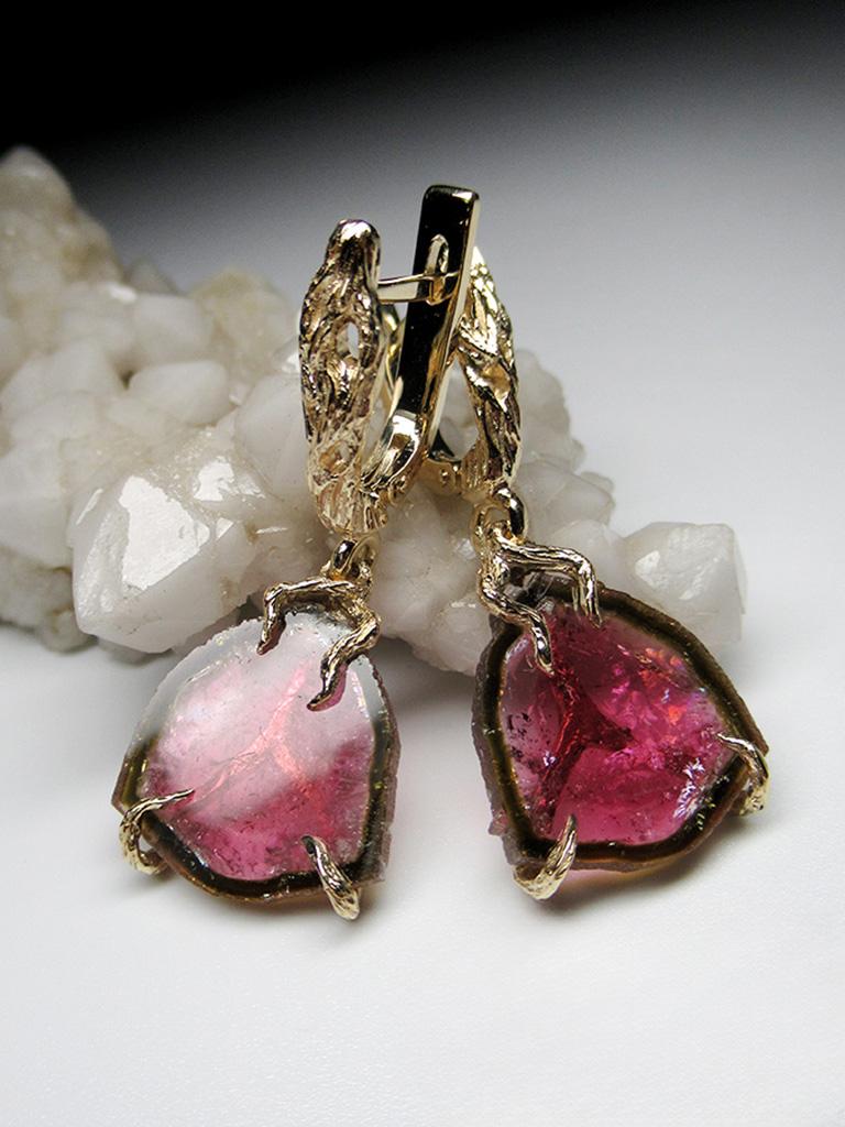 cerise pink earrings